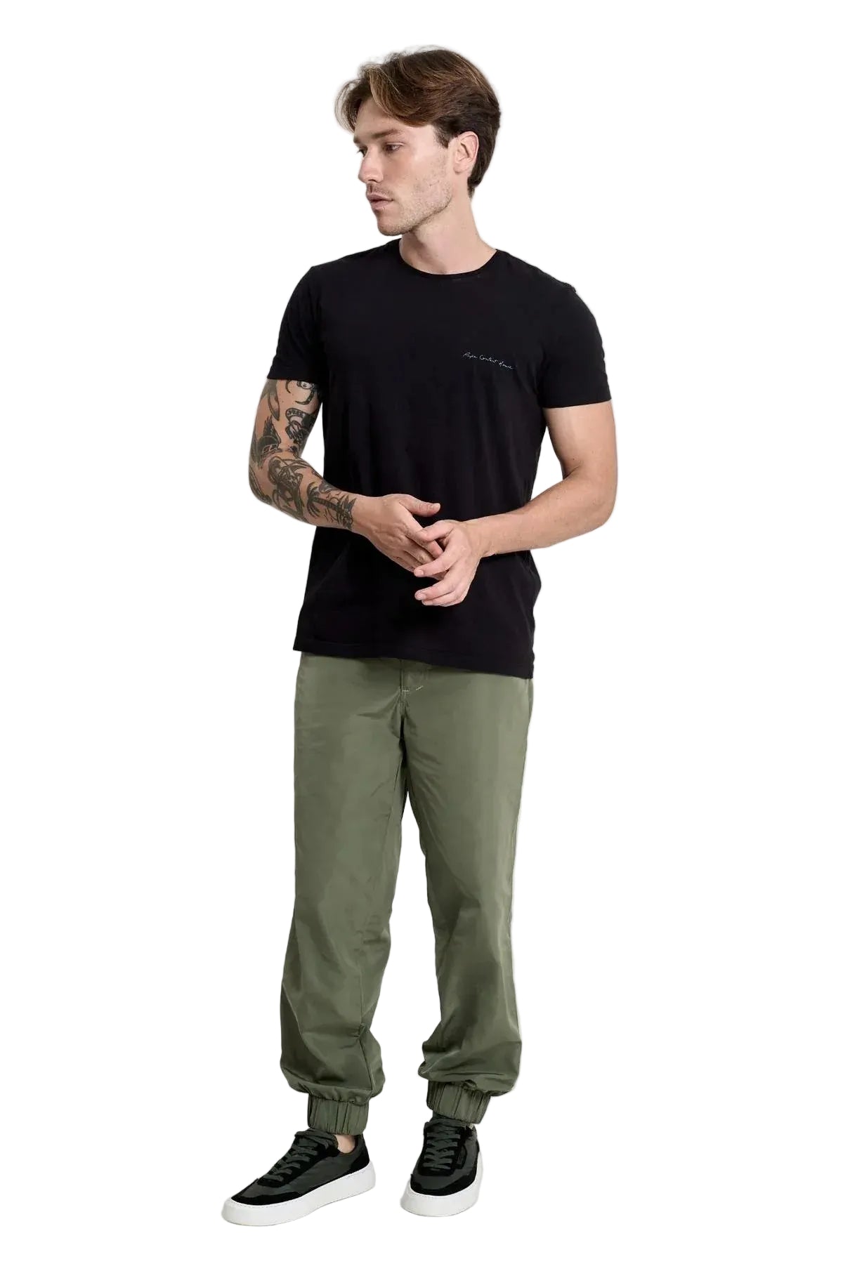 Camiseta Wood Print Preta