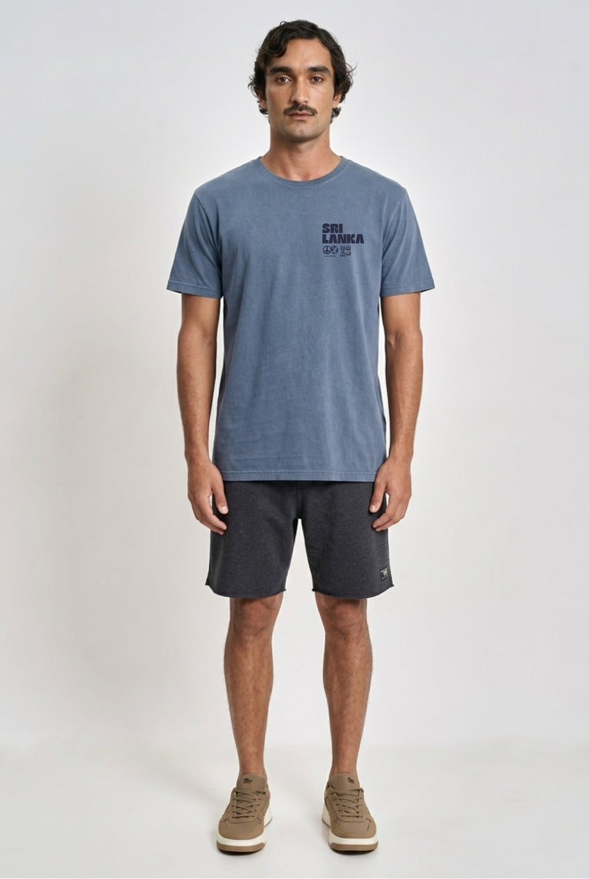 Camiseta Prime Estonada Sri Lanka Azul