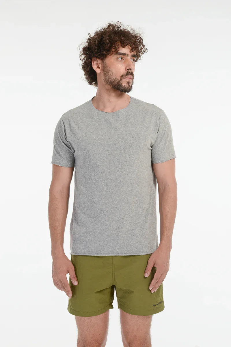 Camiseta Algodão Egípcio Cinza