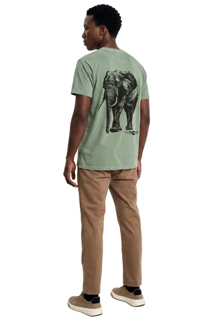 Camiseta Prime Estonada África do Sul Elefante Verde