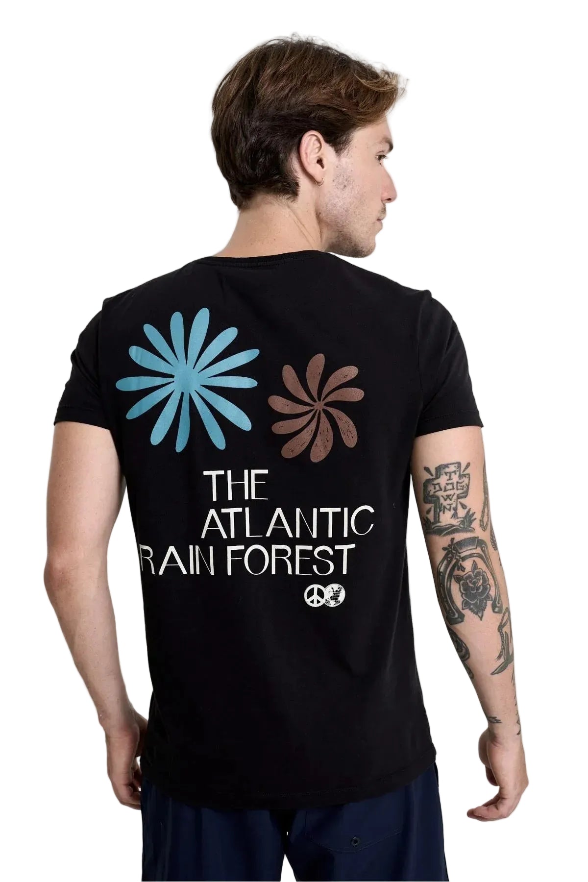 Camiseta Wood Print Preta