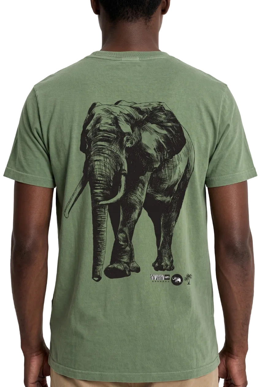 Camiseta Prime Estonada África do Sul Elefante Verde