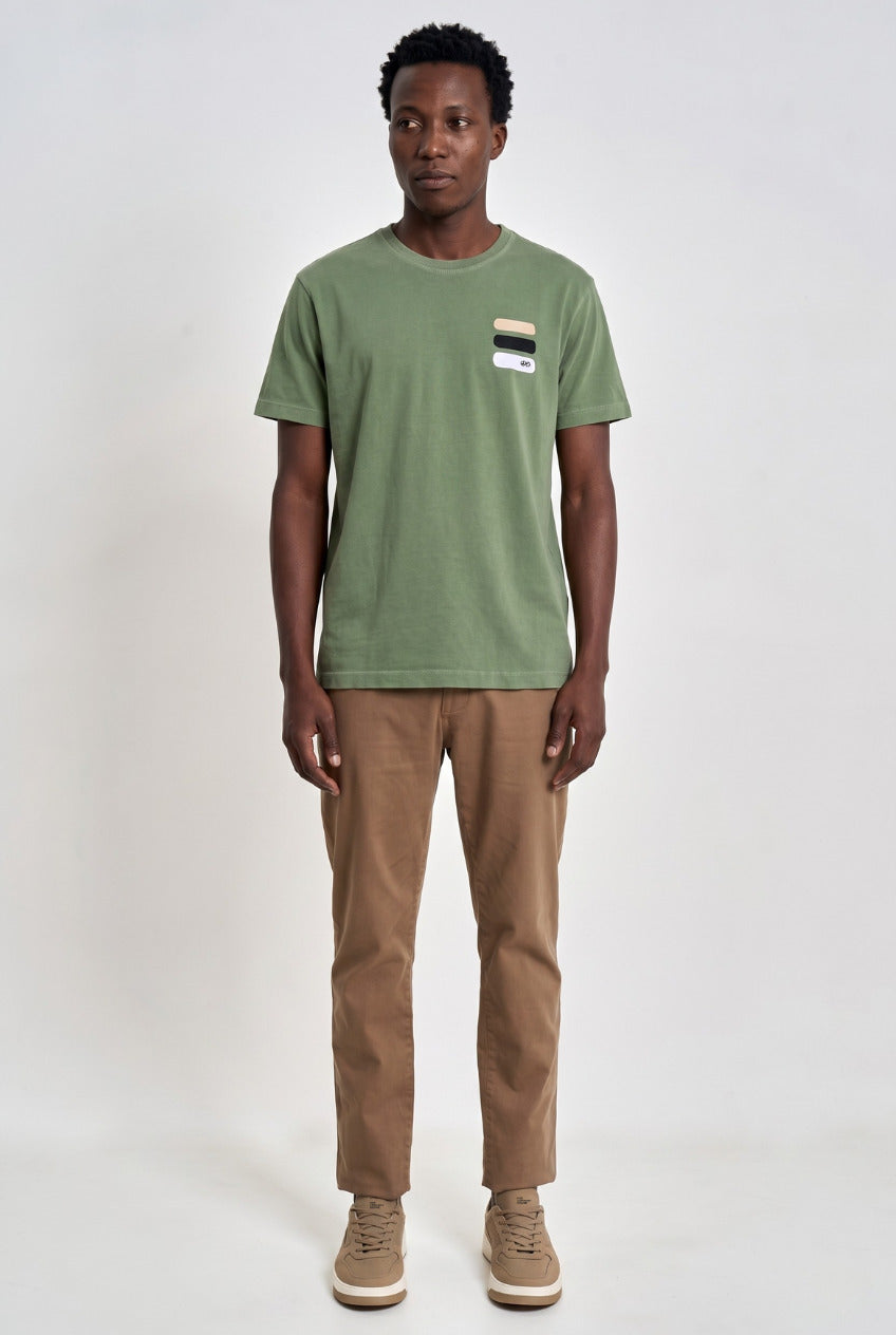 Camiseta Prime Estonada Elefante Verde