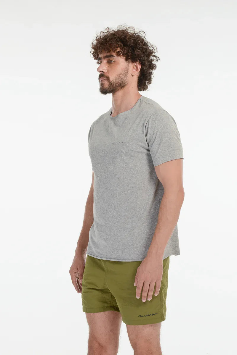 Camiseta Algodão Egípcio Cinza