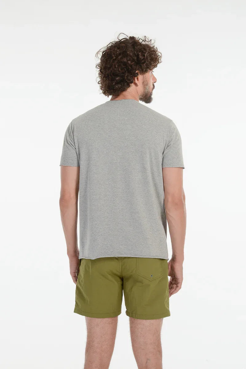 Camiseta Algodão Egípcio Cinza