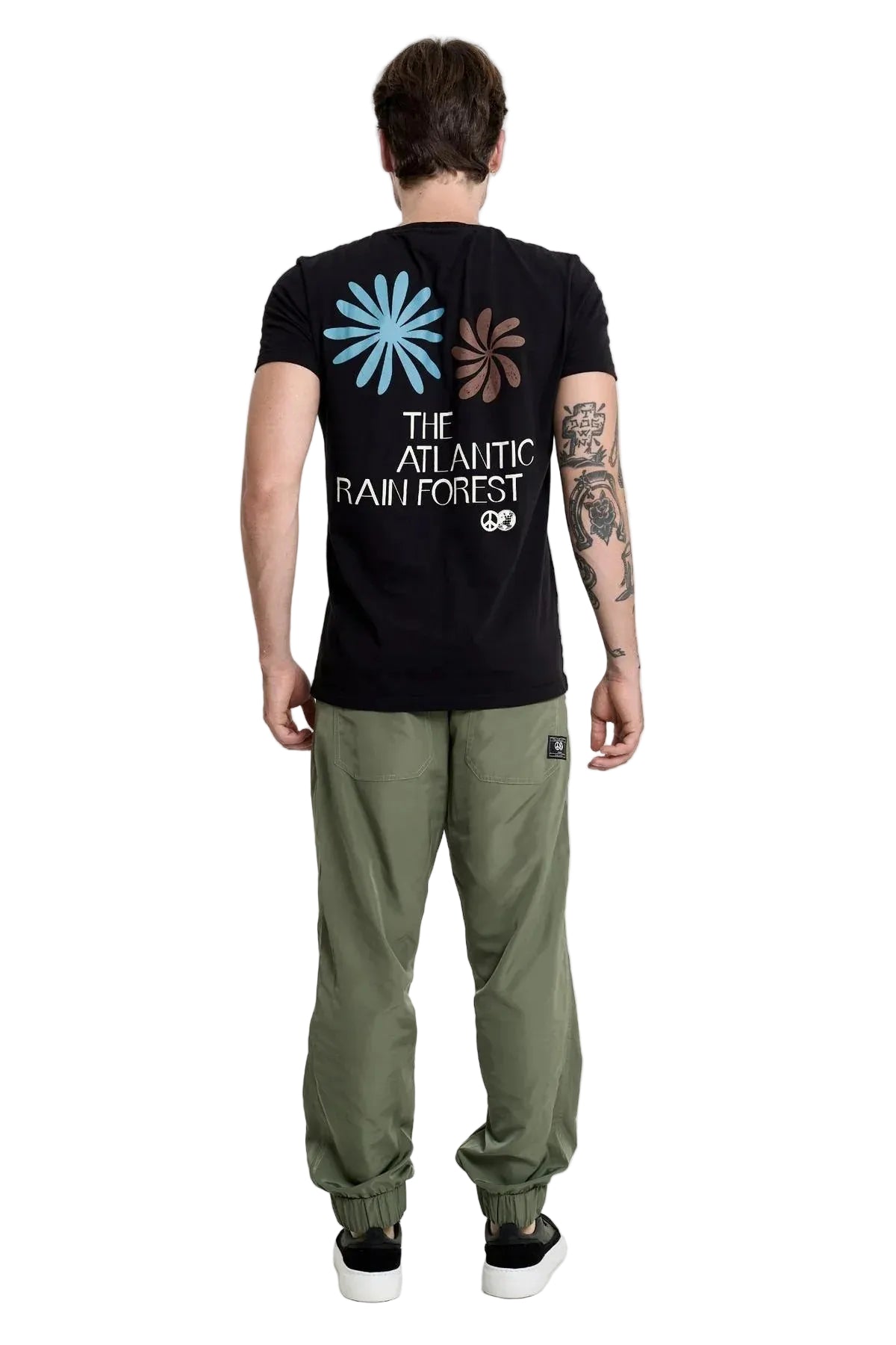 Camiseta Wood Print Preta