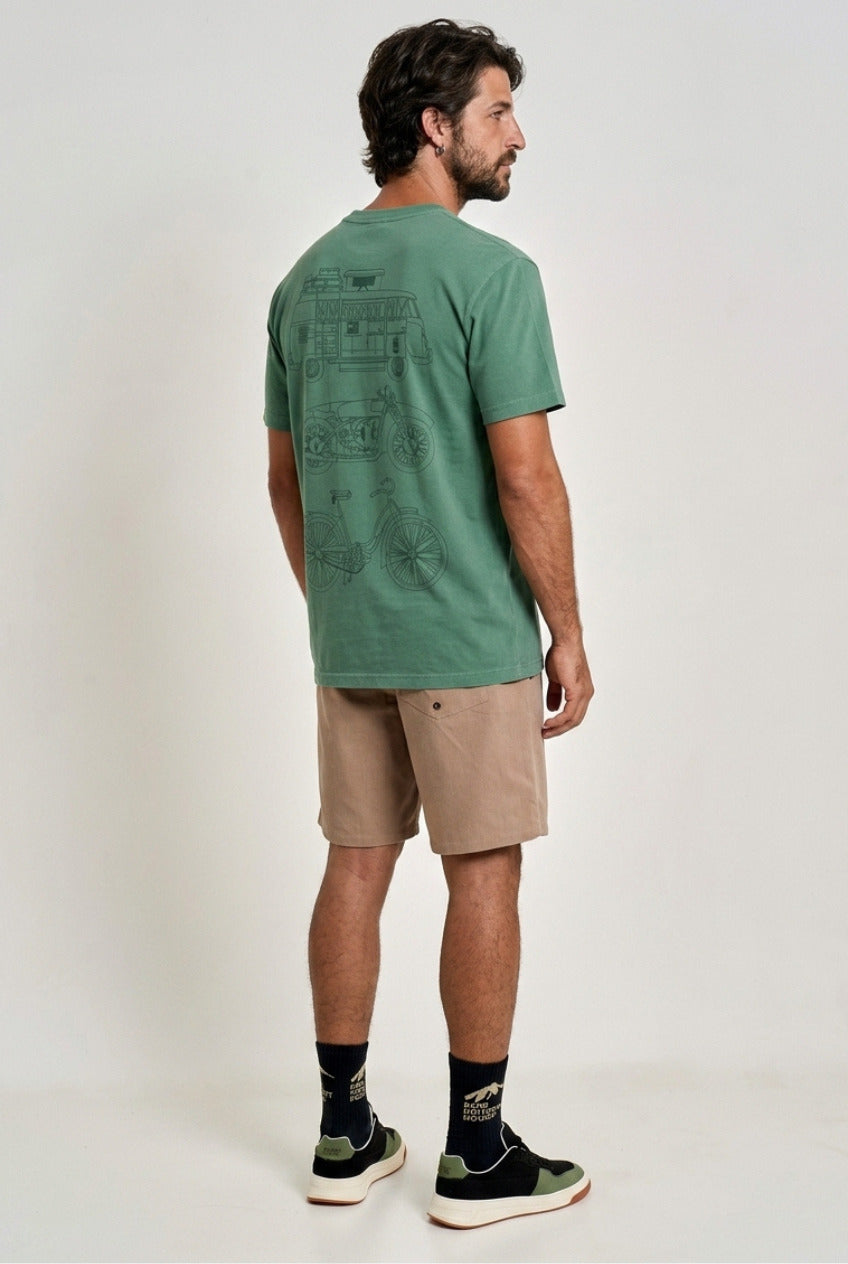 Camiseta Prime Estonada Blue Era Verde