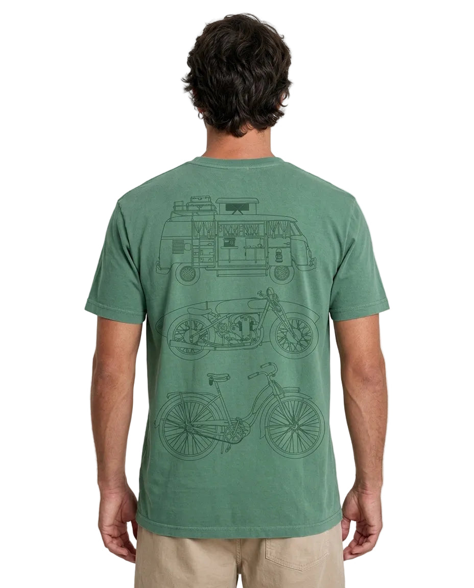 Camiseta Prime Estonada Blue Era Verde