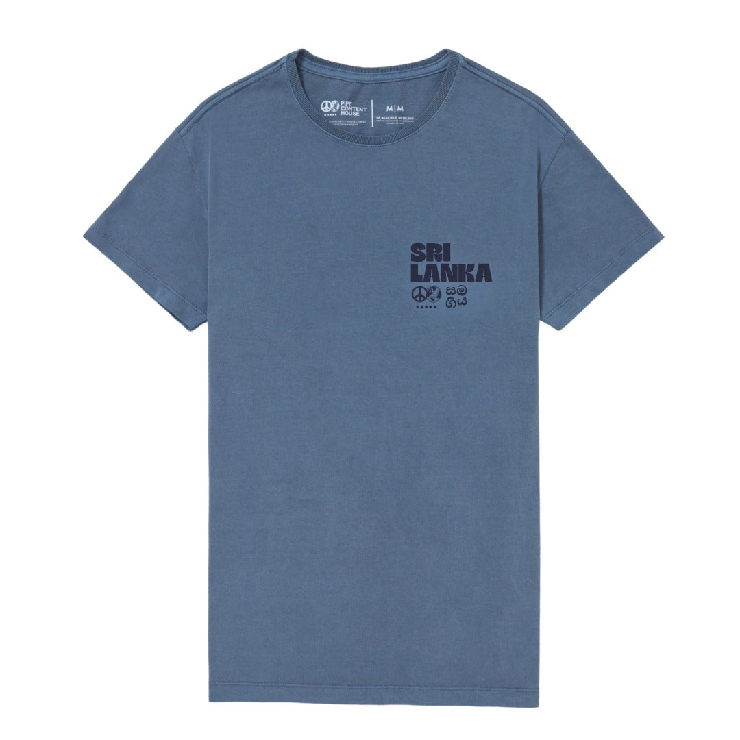 Camiseta Prime Estonada Sri Lanka Azul