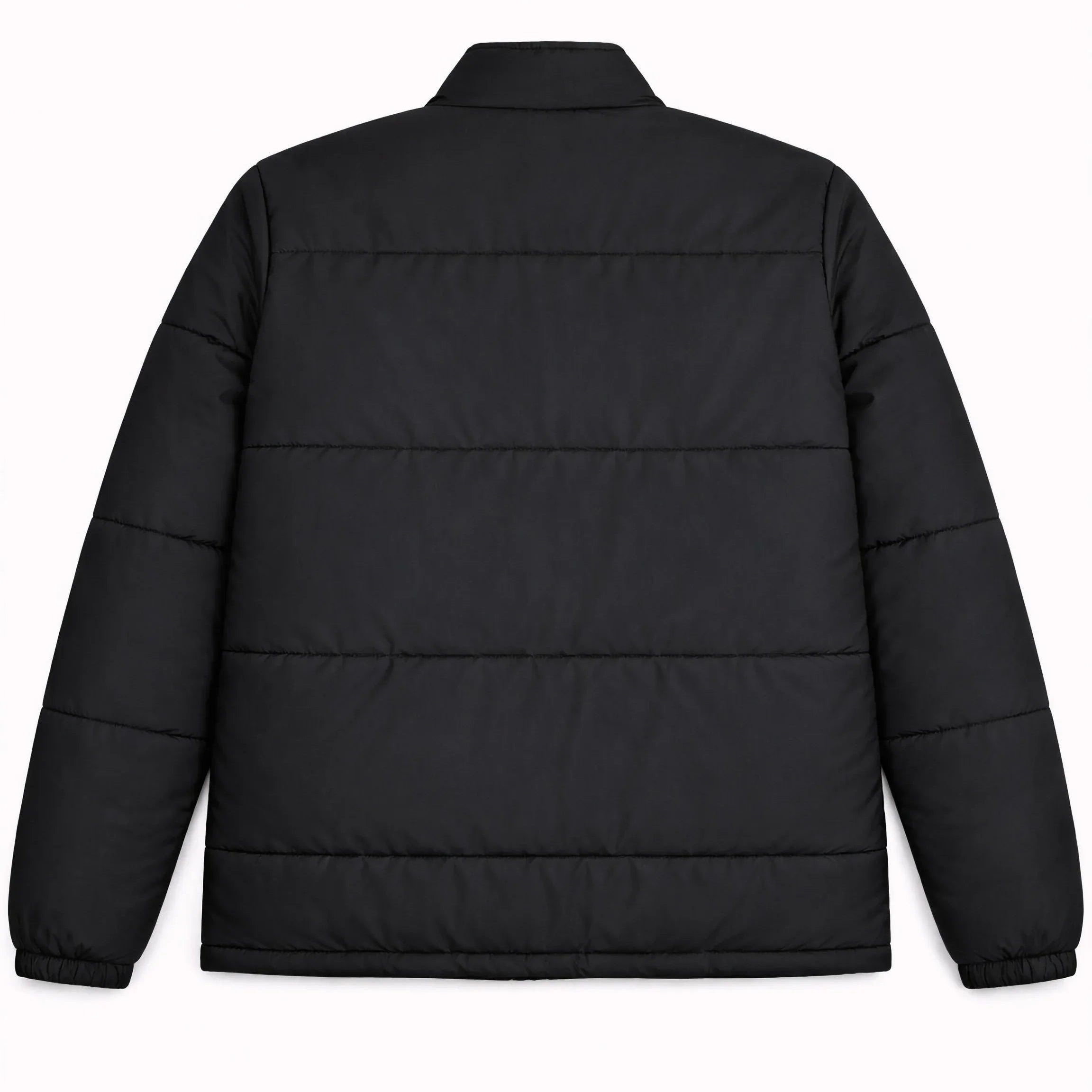 Jaqueta Puffer Dupla Face Preta Marrom