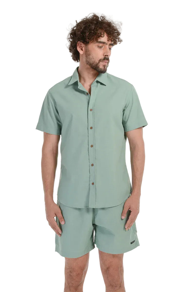 Camisa Linnen Verde