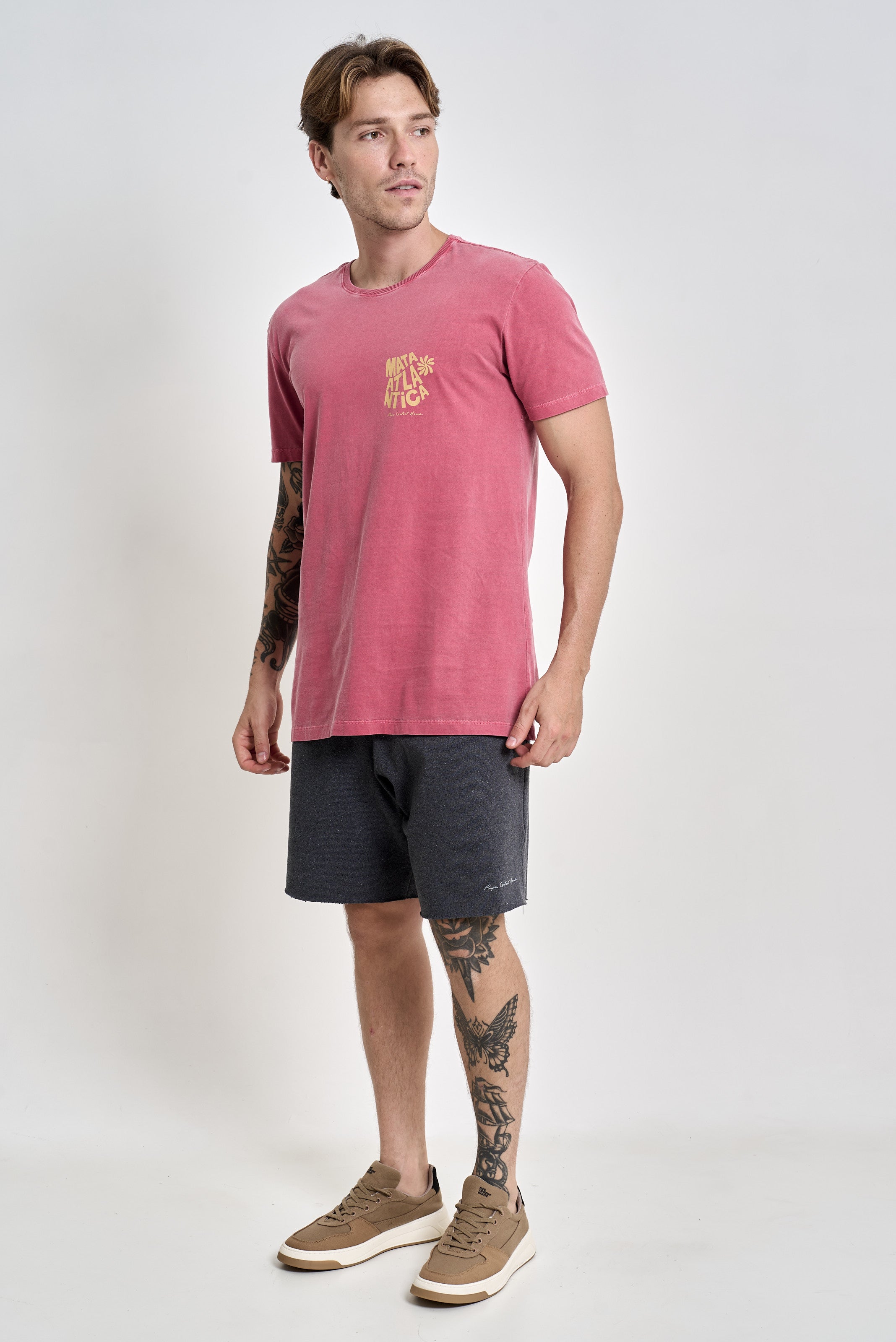 Camiseta Nine Petals Coral
