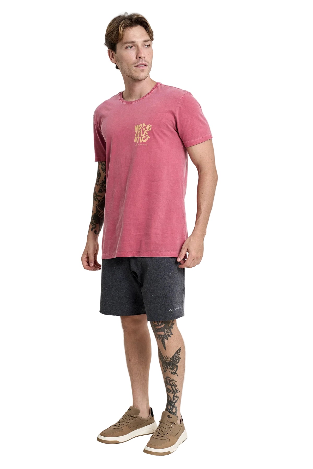 Camiseta Nine Petals Coral