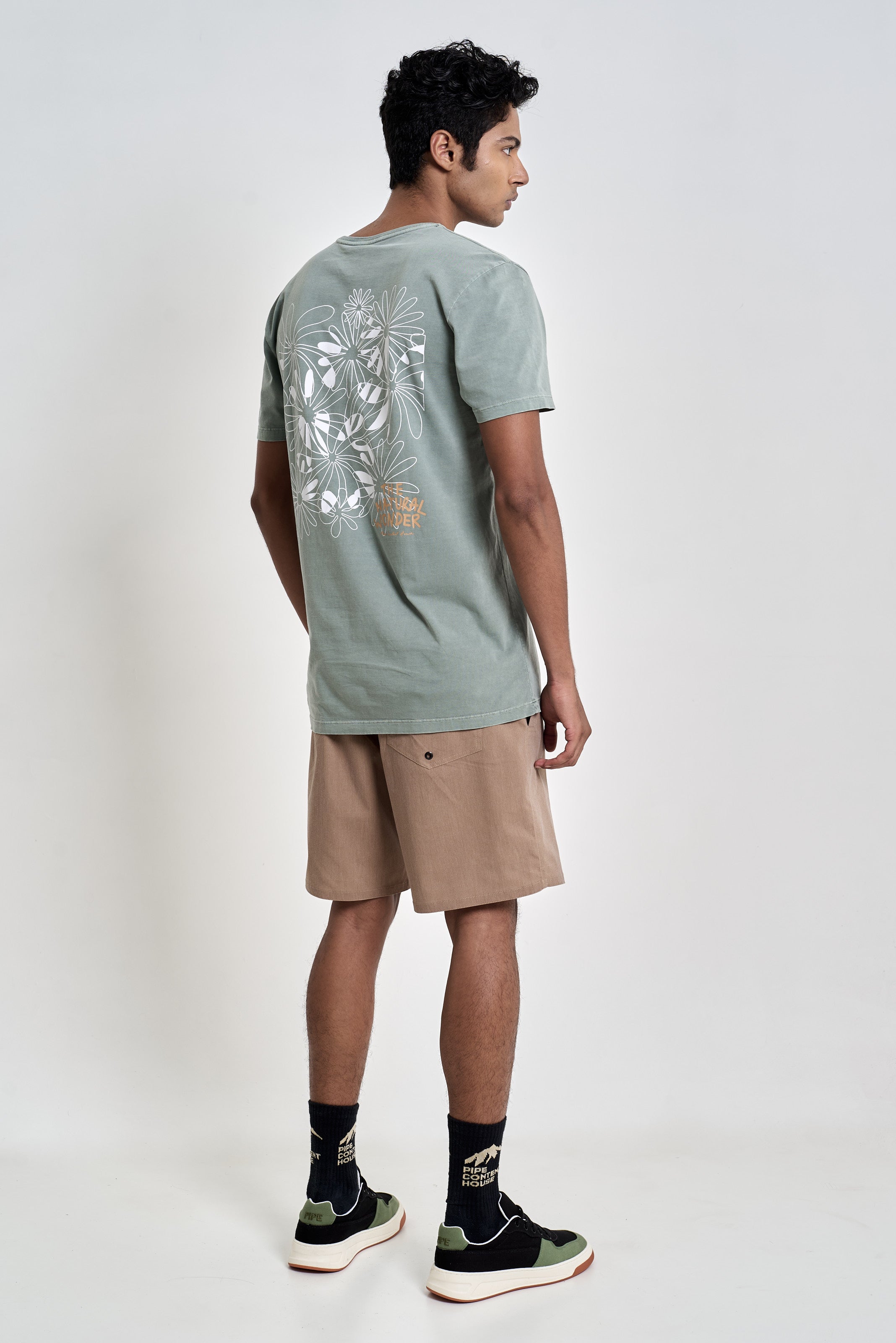 Camiseta Flowers Mix Verde