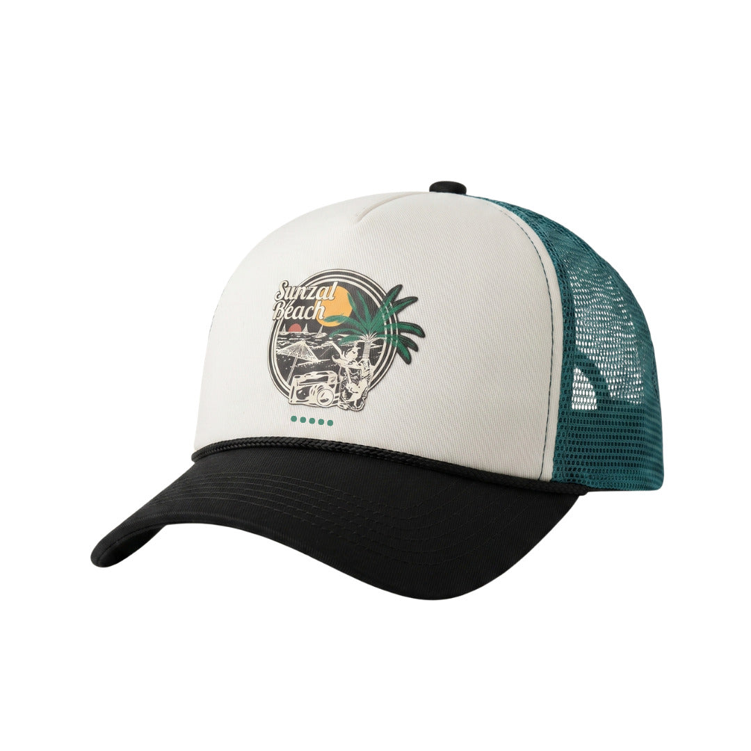 Boné Trucker Tricolor Verde