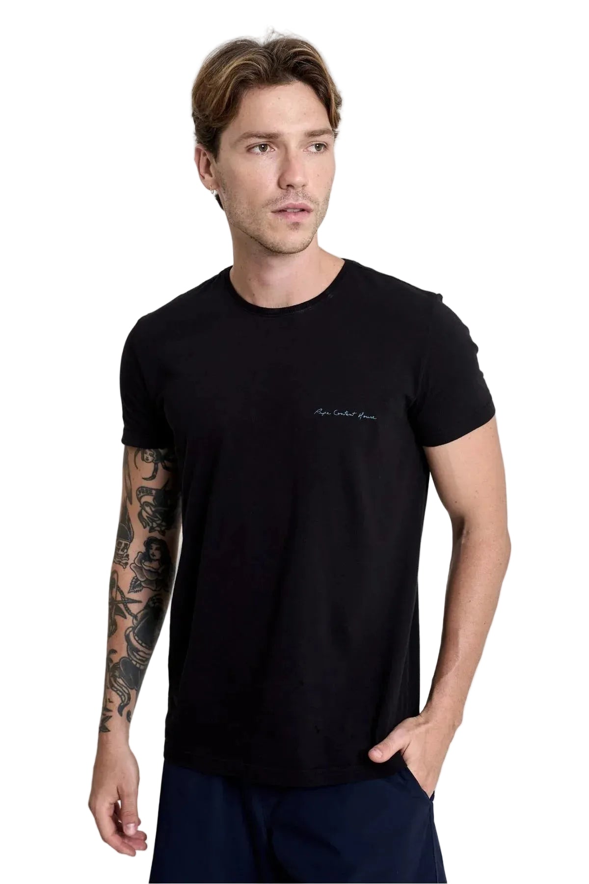 Camiseta Wood Print Preta