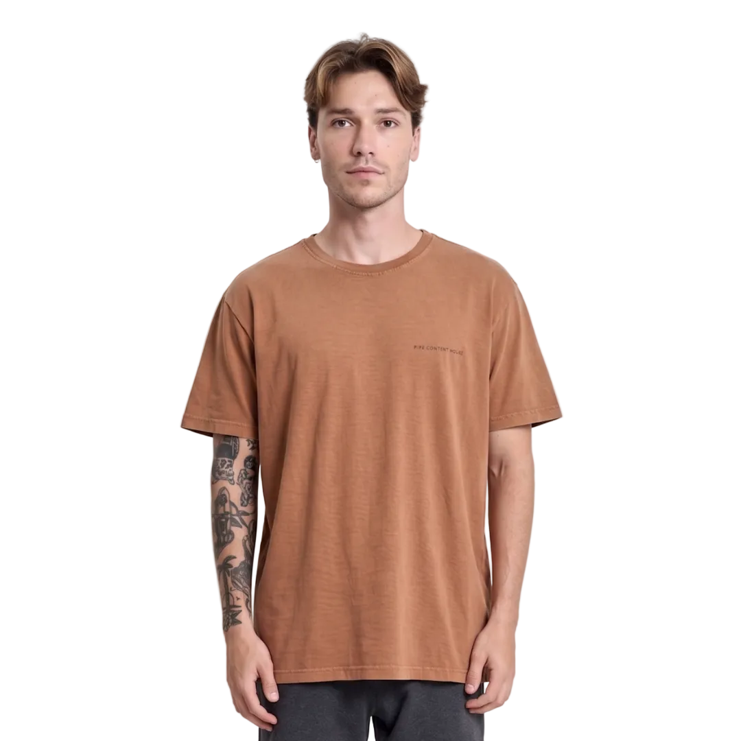 Camiseta Pima Pipe Marrom