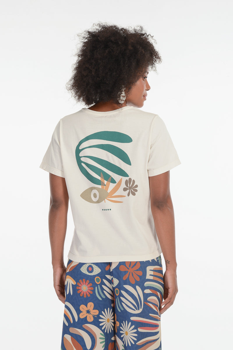 Camiseta Feminina Culture Off White
