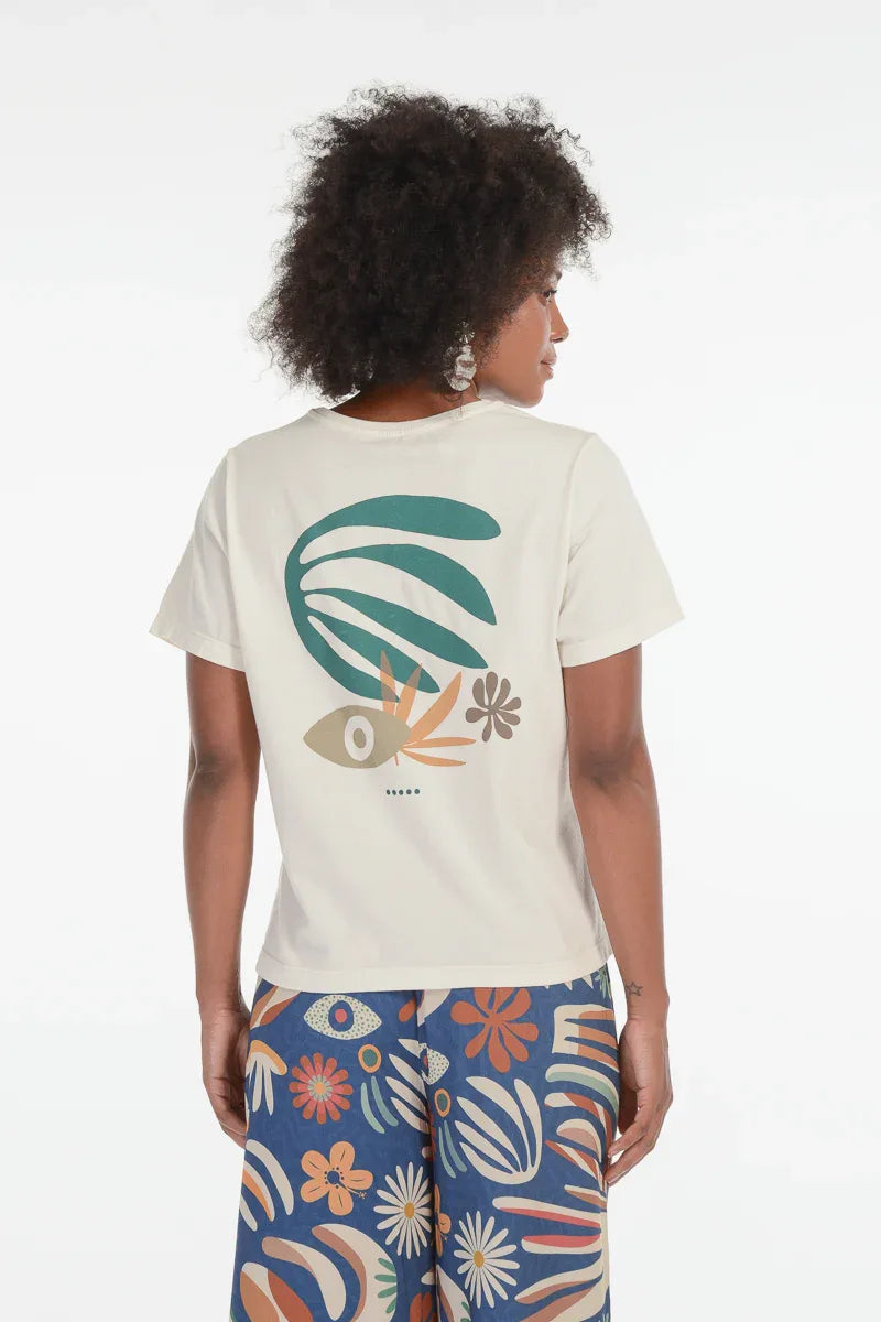 Camiseta Feminina Culture Off White
