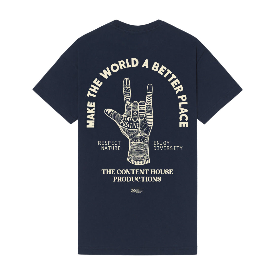 Camiseta Prime Estonada Better Place Azul