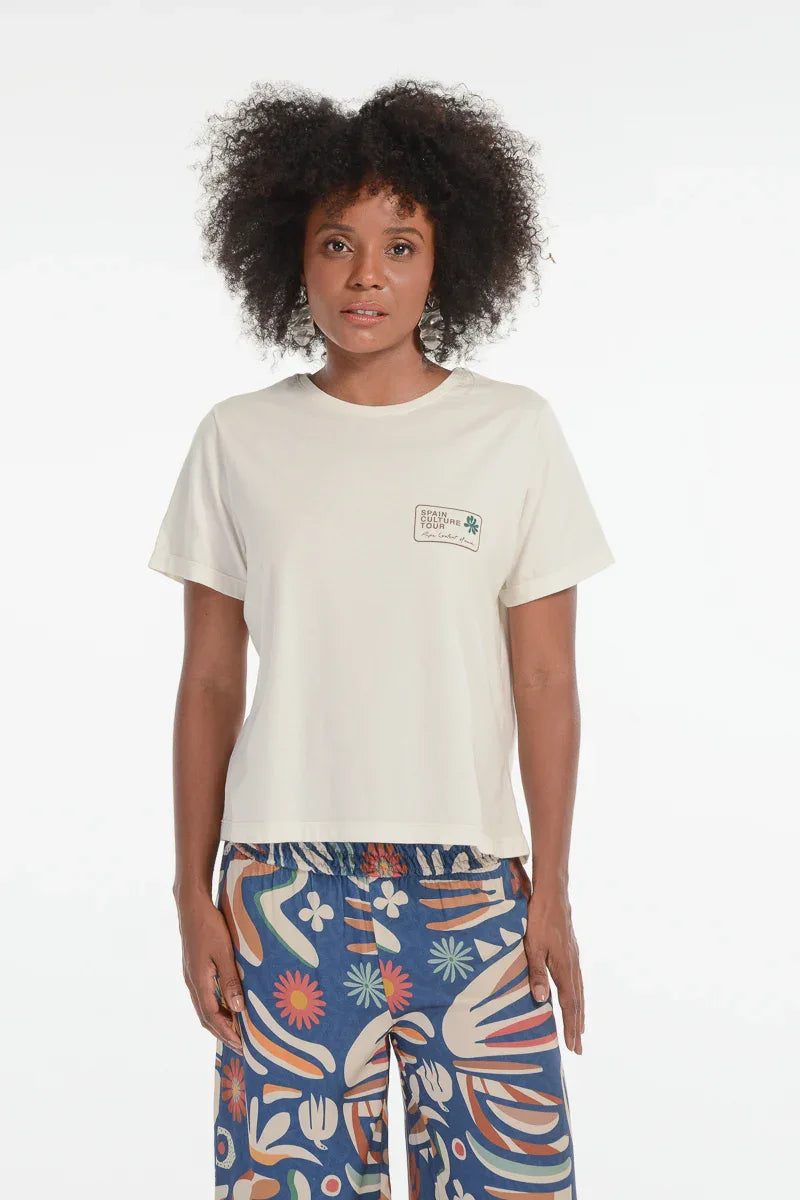 Camiseta Feminina Culture Off White