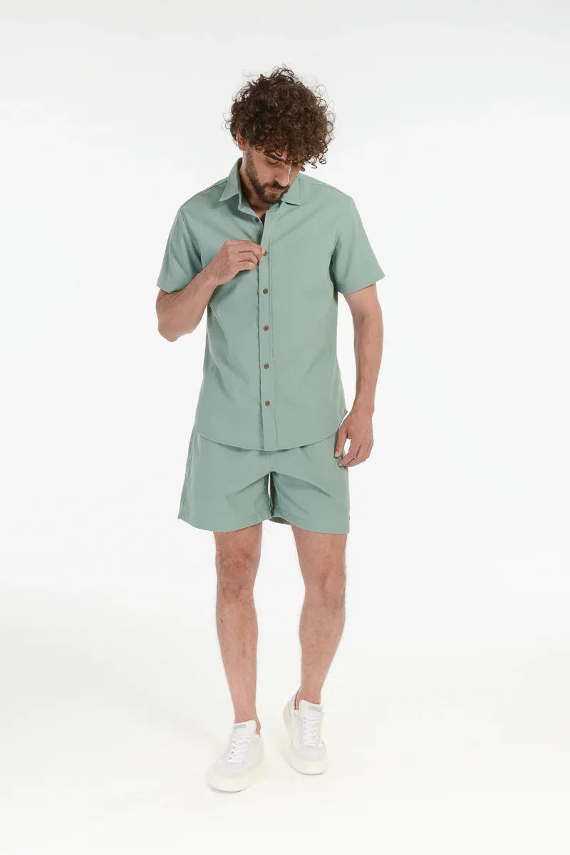 Camisa Linnen Verde