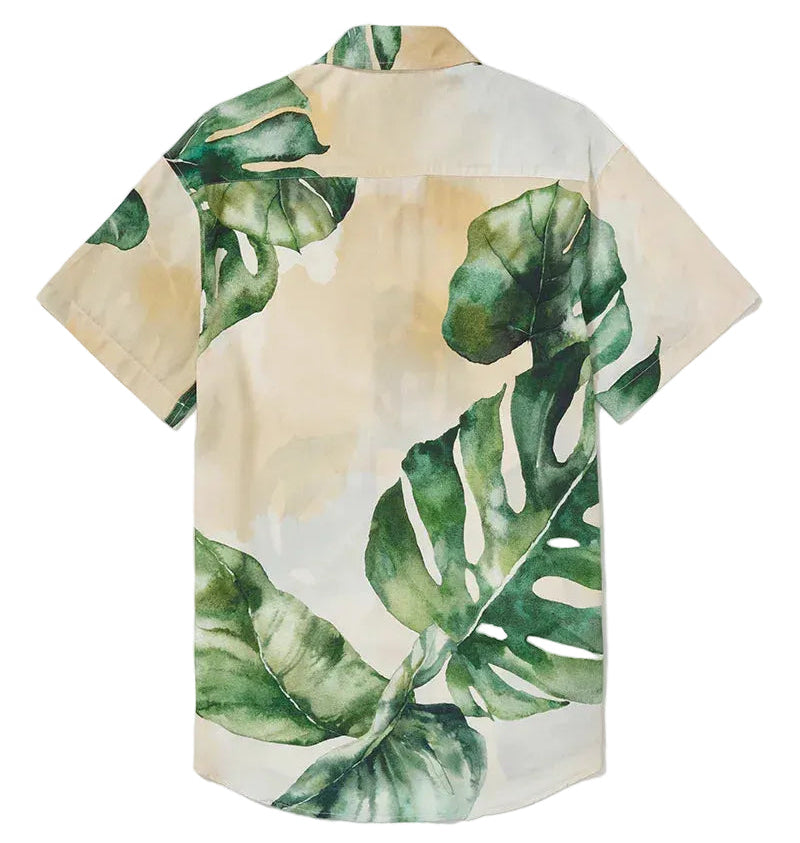 Camisa Manga Curta Adam Rib Estampada