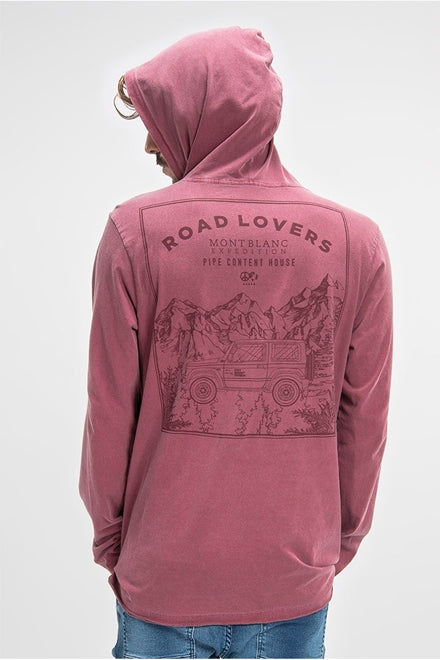 CAMISETA MANGA LONGA ROAD LOVERS HOOD