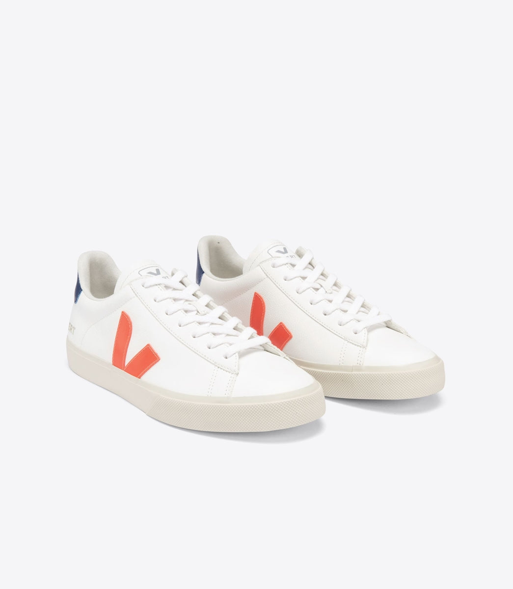 TENIS VERT CAMPO CHROMEFREE EXTRA WHITE ORANGE FLUO COBALT