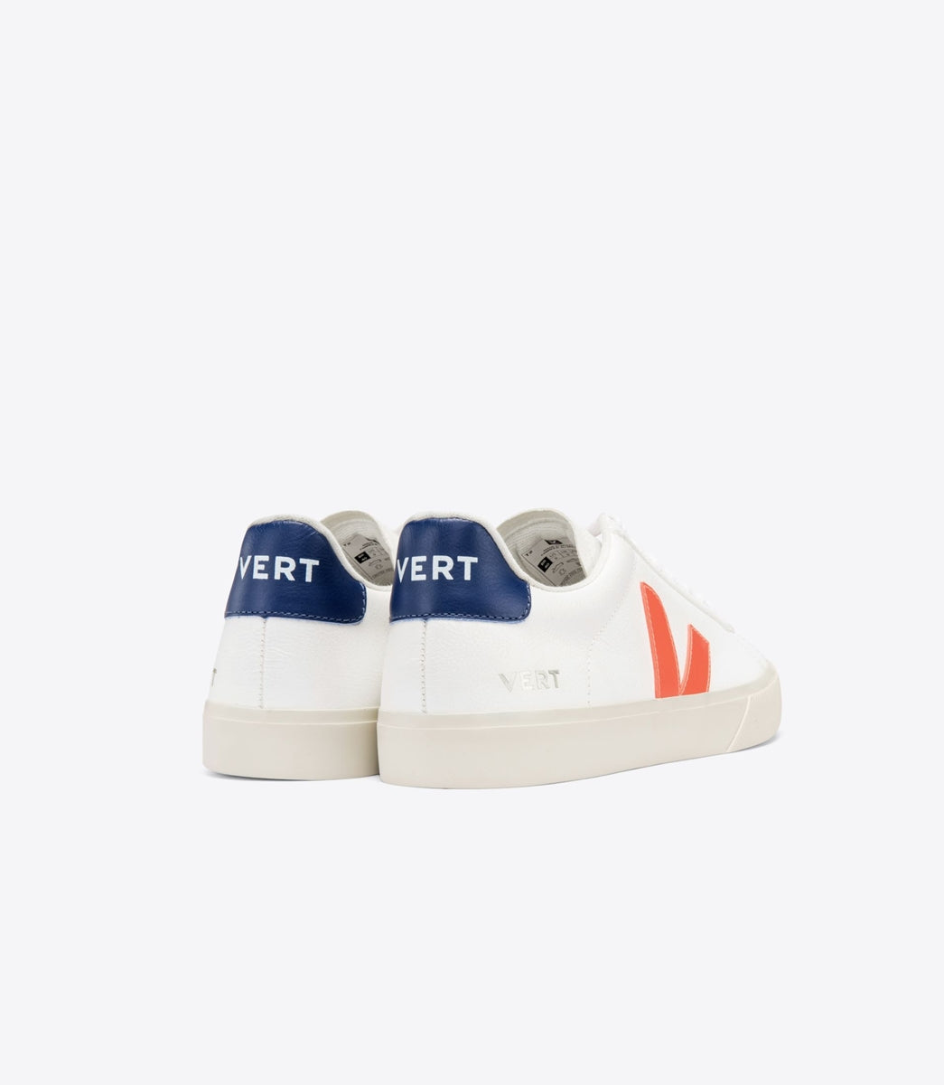 TENIS VERT CAMPO CHROMEFREE EXTRA WHITE ORANGE FLUO COBALT