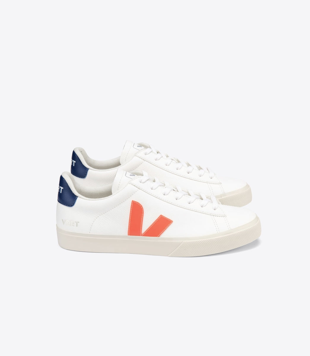 TENIS VERT CAMPO CHROMEFREE EXTRA WHITE ORANGE FLUO COBALT