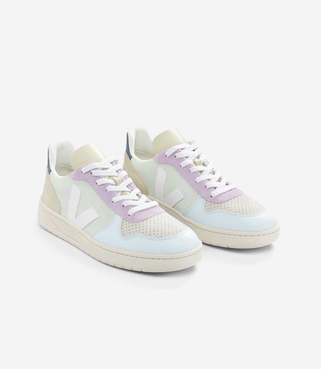 TENIS VERT V-10 SUEDE JADE WHITE MULTICO