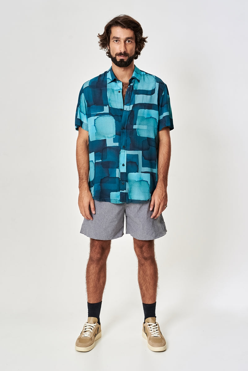 CAMISA MANGA CURTA GEOMETRIC