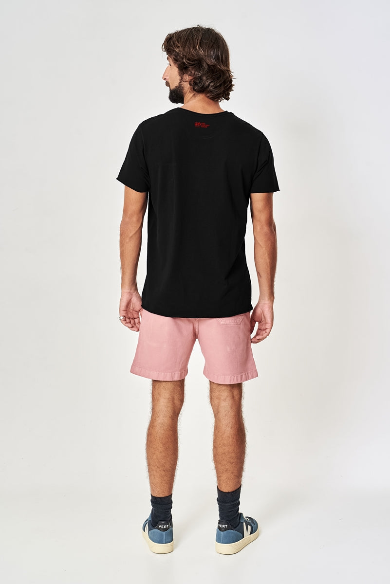 Camiseta Com Bolso Preta