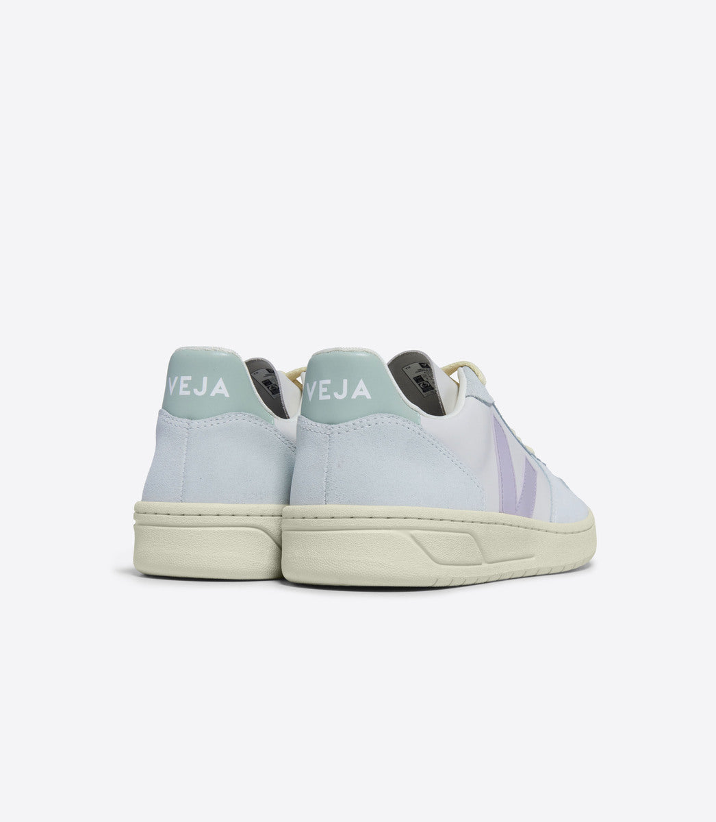 TENIS VEJA V-10 LEATH GRAVEL_PARME_MENTHOL