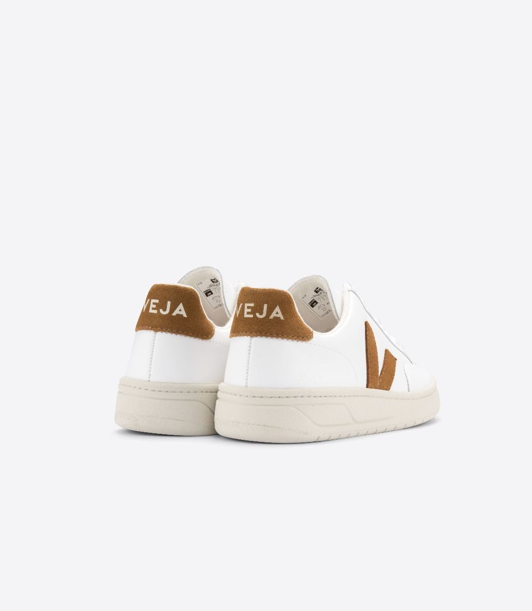 TENIS VEJA V-12 LEATHER EXTRA-WHITE_CAMEL