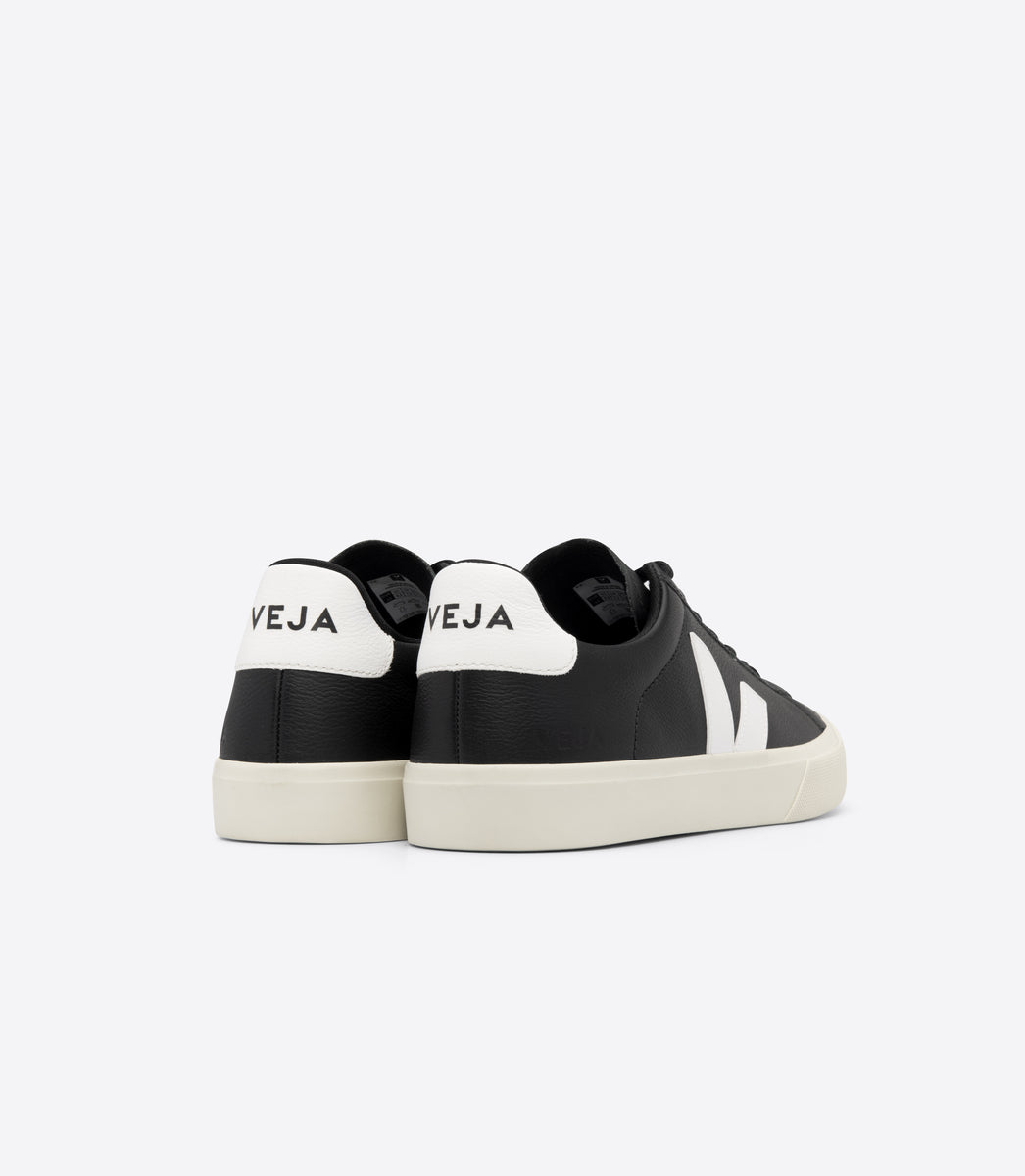 TENIS VEJA CAMPO CHFREE LEATHER BLACK_WHITE