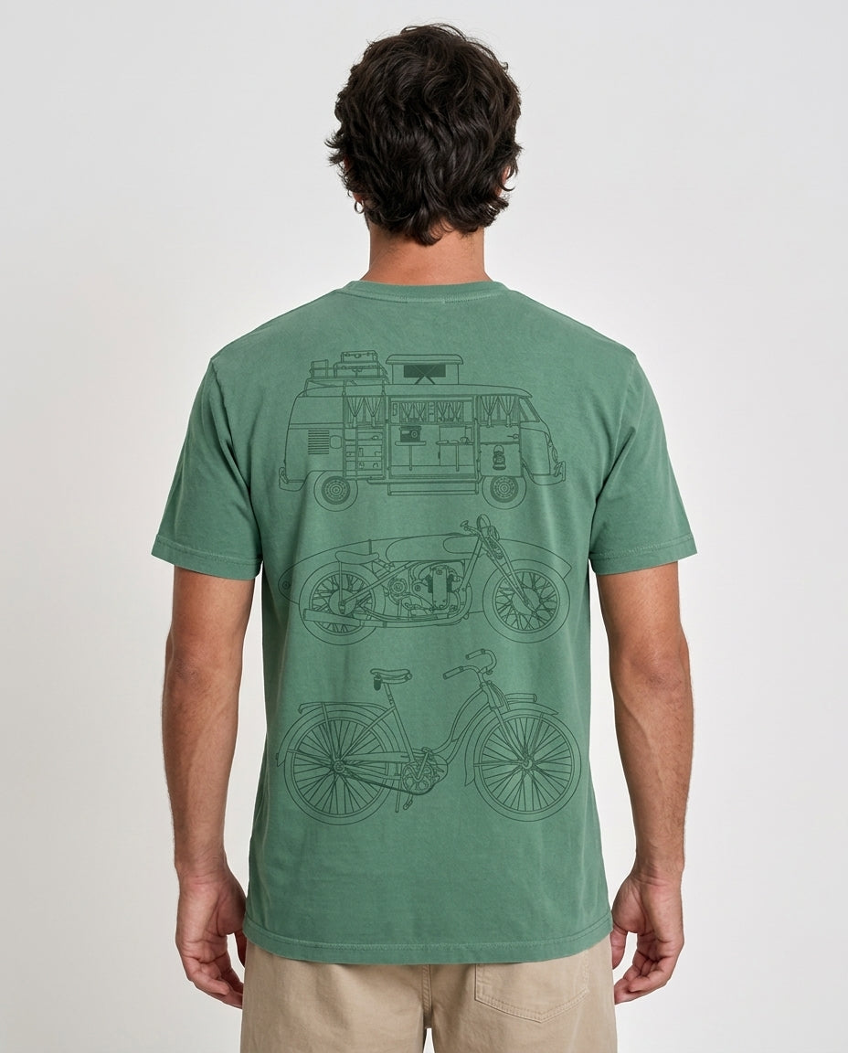 Camiseta Prime Estonada Blue Era Verde