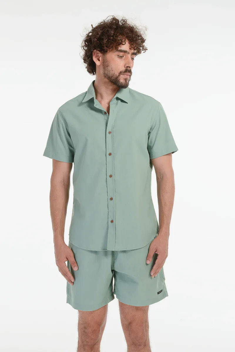 Camisa Linnen Verde