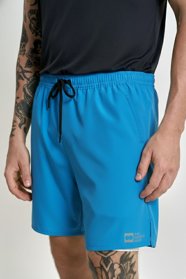 Shorts Fitness Azul