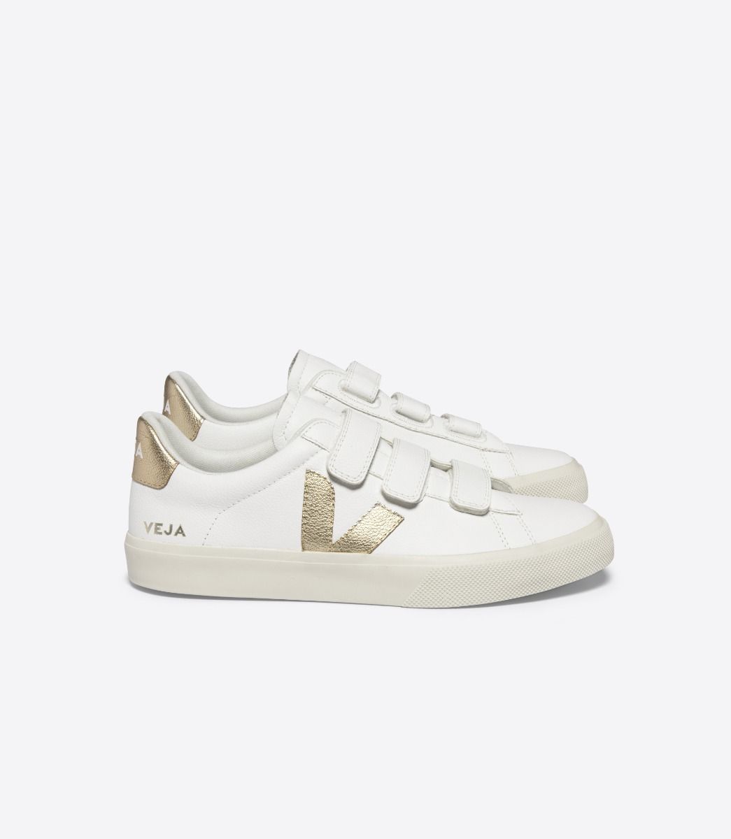 Tênis Veja Recife Logo Chromefree Leather Extra White Platine