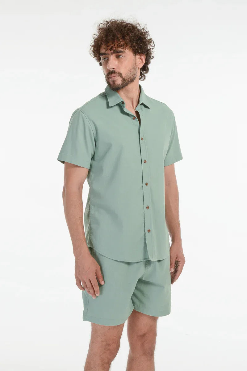 Camisa Linnen Verde